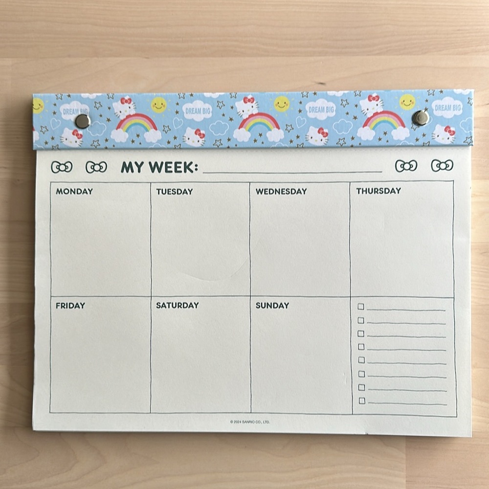 Weekly Desk Pad